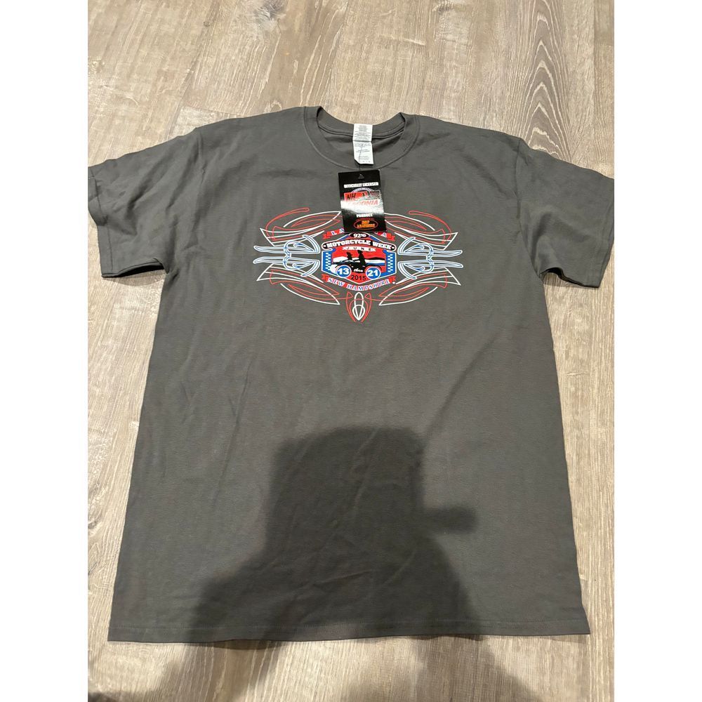 Laconia 1992 Motorcycle Week Tshirt Dark‎ Gray